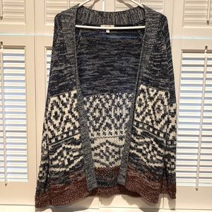 Delia’s red/blue cardigan - small